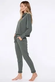 BOBI Sustainable Terry ELEVATE SlubKnit MockNeck Top