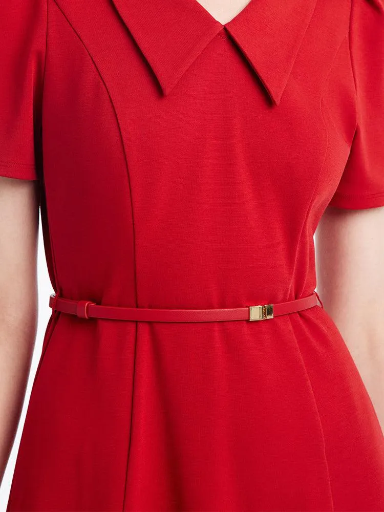 Bubble Sleeve Fitted Dress