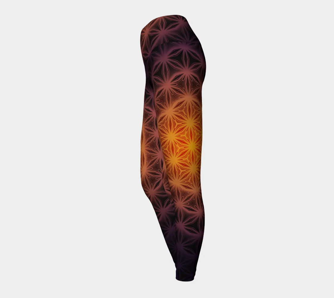 Flower of Life Blaze | Yoga Leggings | Yantrart Design