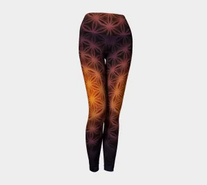 Flower of Life Blaze | Yoga Leggings | Yantrart Design
