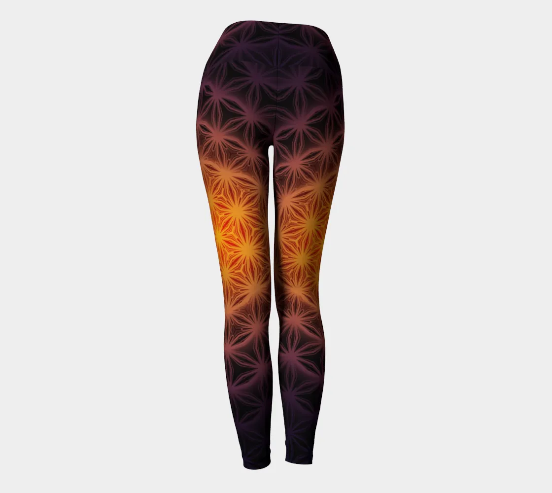 Flower of Life Blaze | Yoga Leggings | Yantrart Design