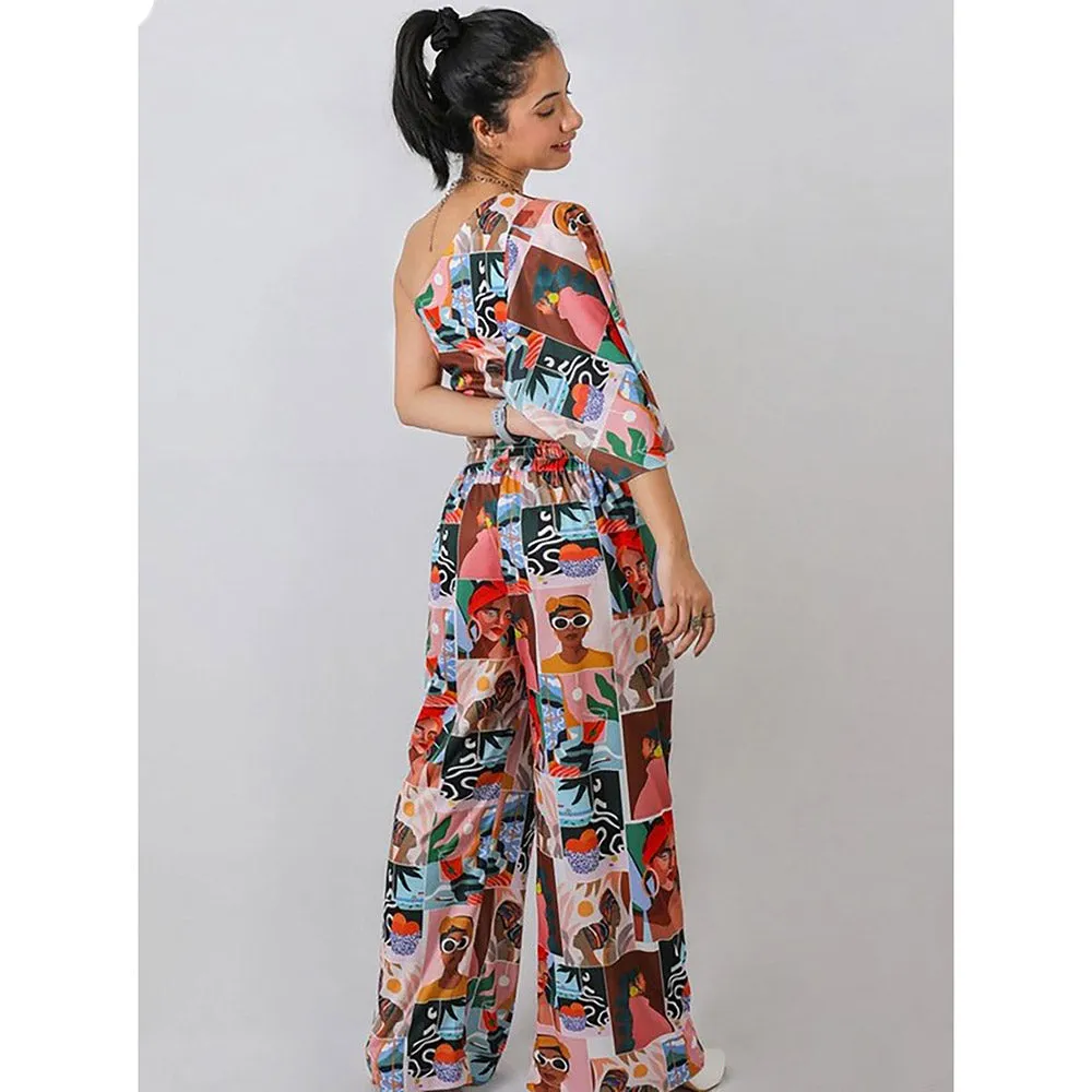 FUGA Pop One Shoulder Co-Ord Multi-Color (Set of 2)