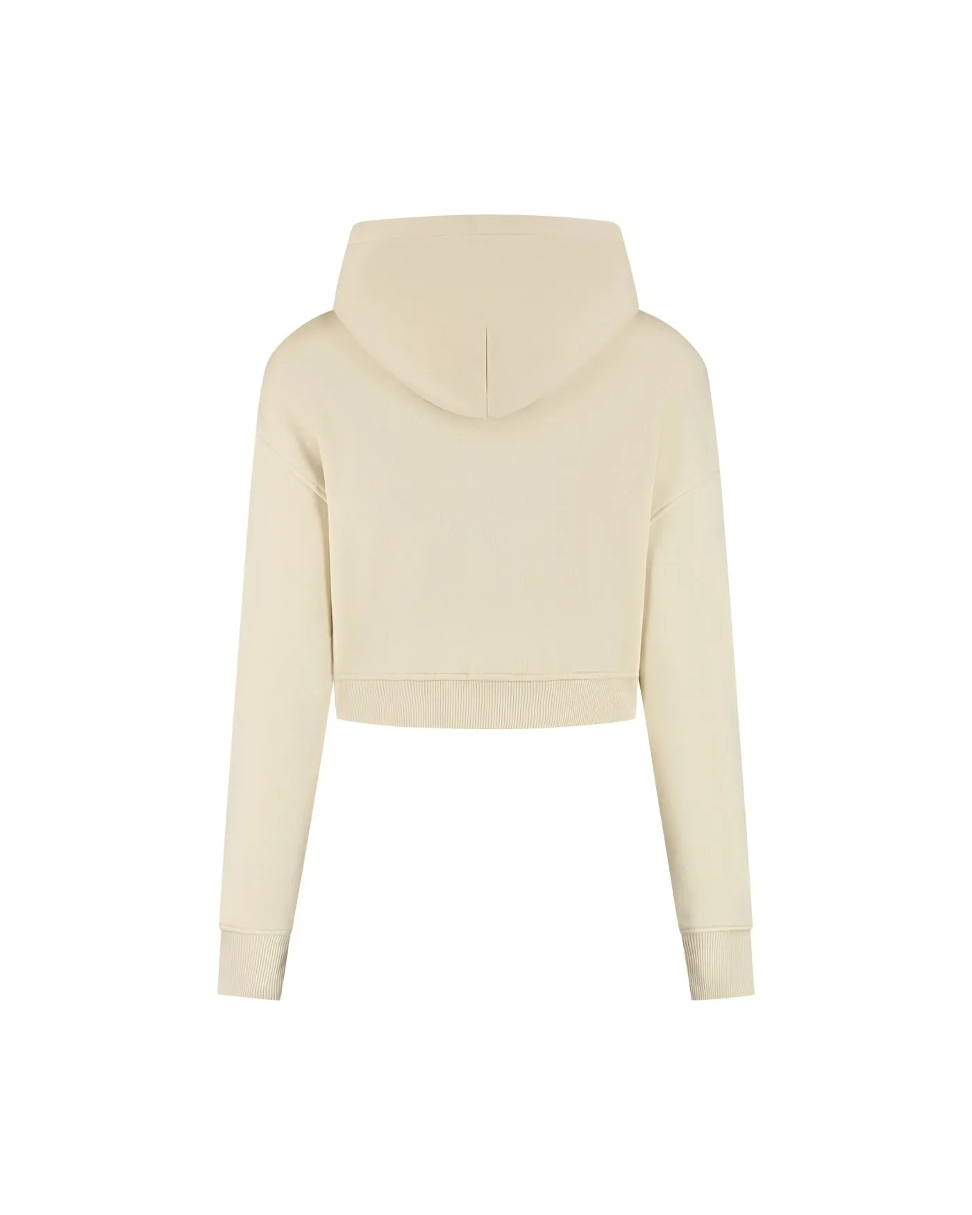 Malelions Women Cropped Zip Hoodie | Humus