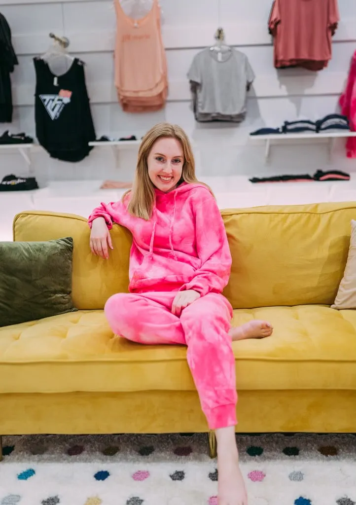 Neon Skies Pink Tie Dye Joggers