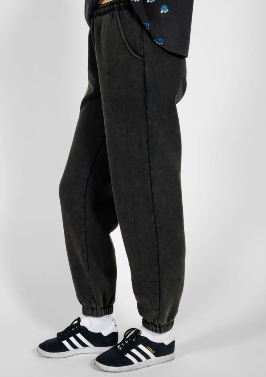 Oversized Jogger | Washed Black