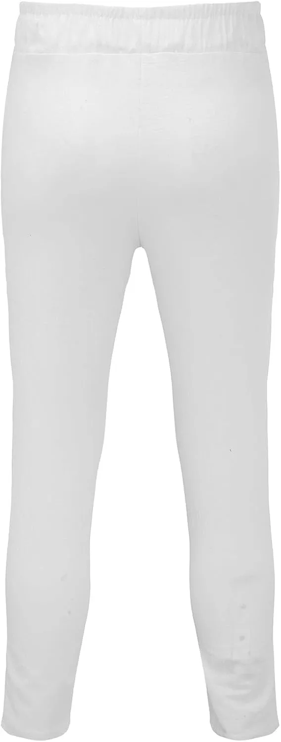 QWENTMTNTY Men's Elastic Waist Linen Pants Casual Relaxed Fit Loose Lightweight Pants Comfort Yoga Beach Drawstring Trousers