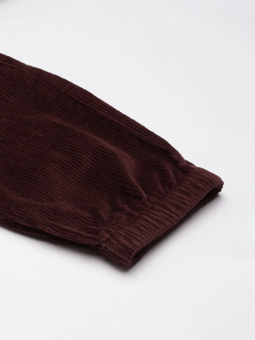 Women Brown Slim Fit High-Rise Joggers